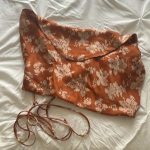 Crop top string tie back